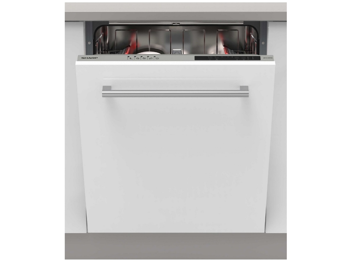 Máquina de Lavar Loiça Encastre SHARP QWNI14I47E (13 Conjuntos - 59.8 cm - Painel Inox)
