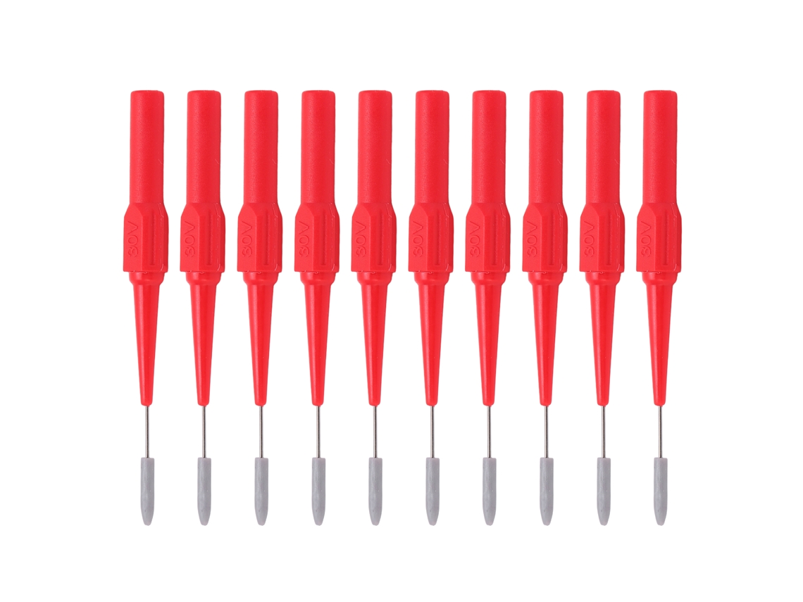 YURU 10pcs Sonda de Teste 26.010 0.7mm Agulha Perfurante Soquete 4.0mm para Equipamentos de Teste Vermelha