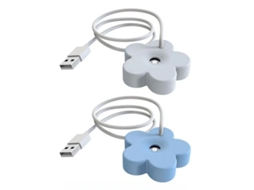 Mini Umidificador Para Plantas Flor Criativa Usb Brancoazul Bestvite Brancoazul