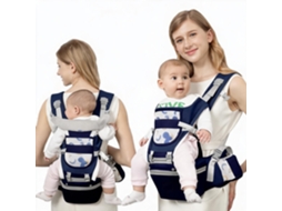 Mochila Porta-bebés Ergonómica De 0 A 48 Meses Com Posição Fisiológica Em M E Assento Capacidade De Carga De 25 Kg Ciano Estampado