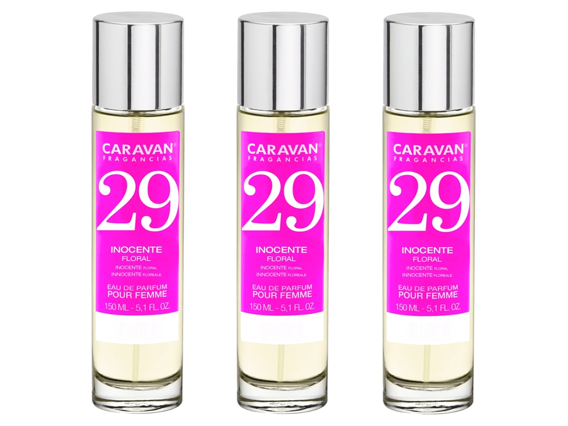 3X Perfume Feminino Nº29 150Ml CARAVAN
