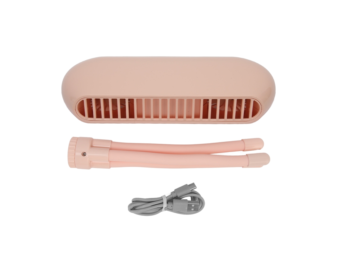 Ventilador Portátil Para Cochecito 4 Velocidades Usb Recargable Con Trípode Flexible Clip-on Color Rosa Para Bebé