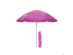 Guarda-sol De Praia - Marbueno - 220 Cm - Tecido De Nylon - Estrutura De Alumínio - Rosa