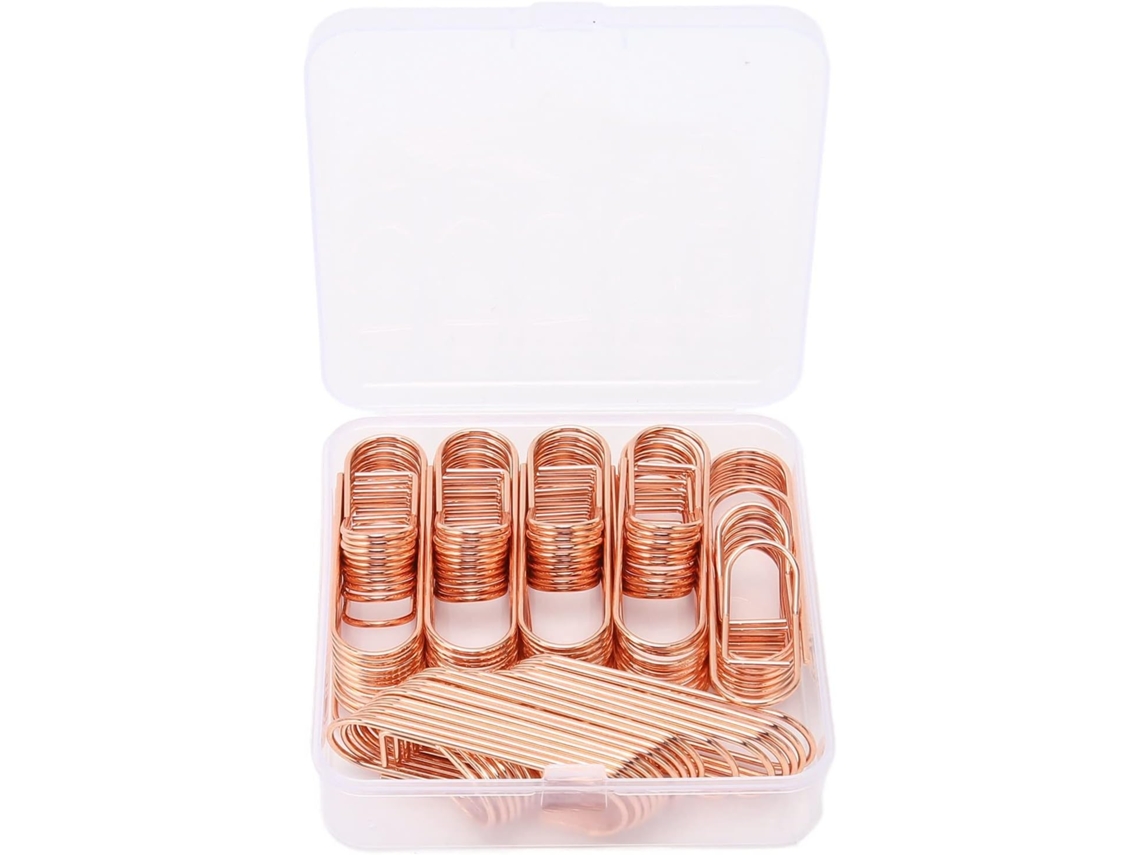 Conjunto de 66 pinos de metal para canetas, antiderrapantes e resistentes a furos, ideias para estudantes.