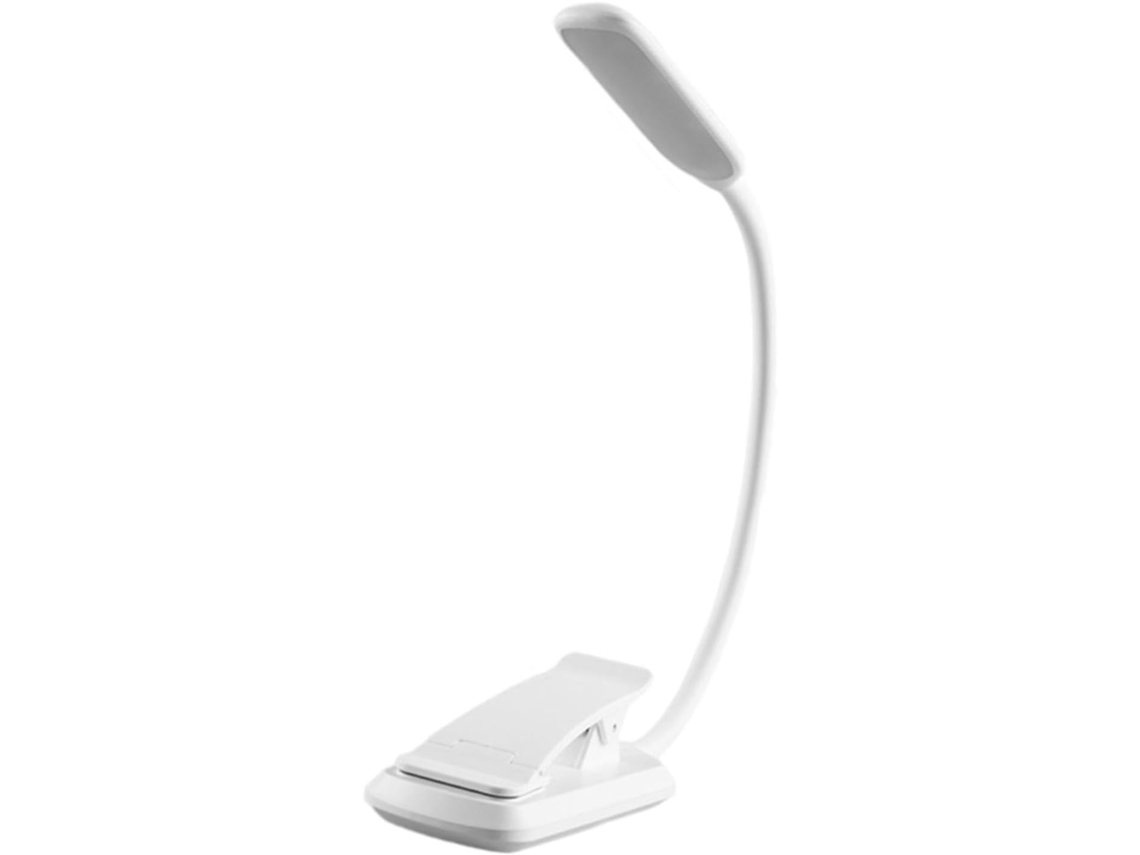 Luminária De Leitura Led Compacta Com Design Simples Em Plástico E