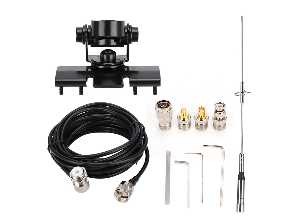 Base Magnética Com Suporte E Cabo Coaxial 5m Para Antena Motorola