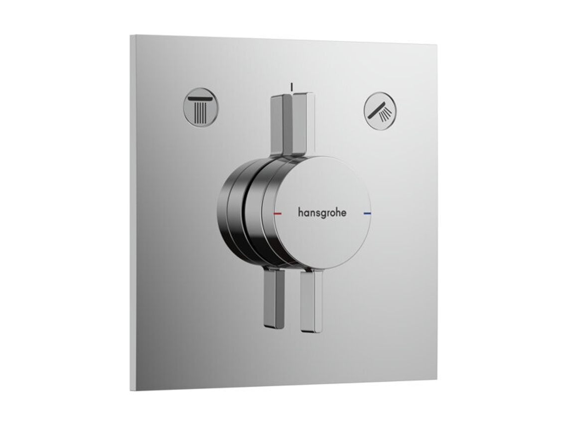 Misturadora HANSGROHE Duoturn e Encastrável 2 Consumidores 2 Funções Roseta Quadrada 75417 Cor: Crómio