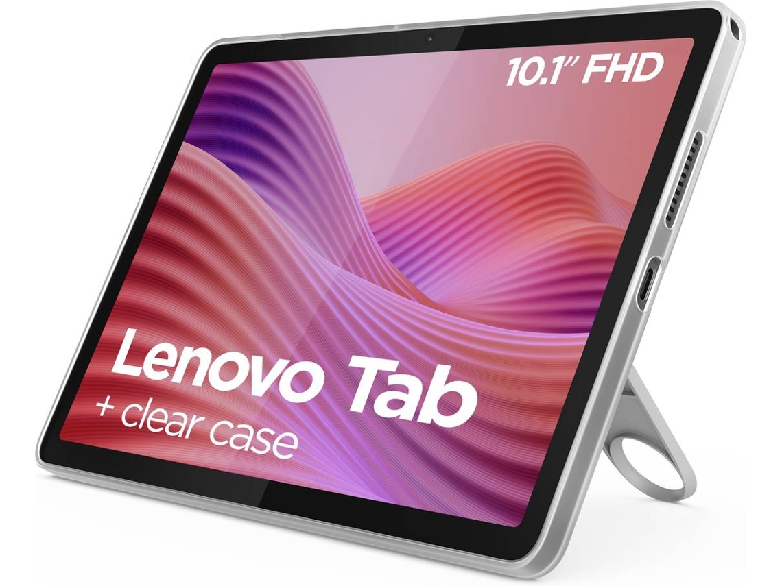 Tablet LENOVO Tab (10.1'' - 64 GB - RAM: 4 GB - Wi-Fi - Cinzento) + Capa Transparente