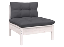 Garden Middle Sofa, Garden Middle Sofas Vidaxl Branco Madeira De Pinho (n/a)
