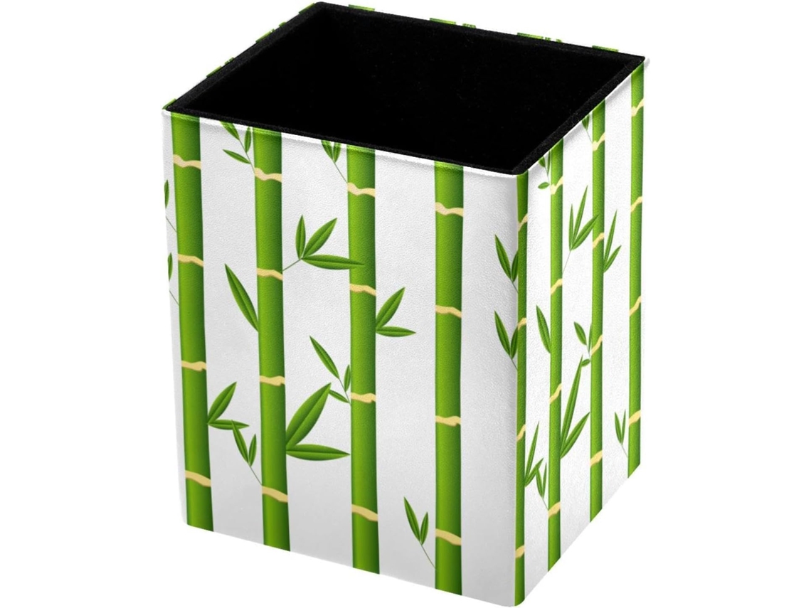 Porta-lápis De Bambu Para Guardar Canetas, Lápis E Marcadores.