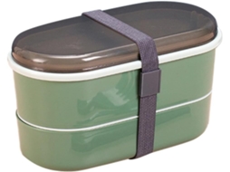 Lancheira Bento De Camada Dupla, Grande Capacidade, Plástico Resistente E Própria Para Micro Ondas, Ideal Para Uso