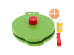 Rebe-juguete Máquina De Panquecas Simulada Para Crianças, Brinquedo De Cozinha De Madeira, Panquecadeira Infantil