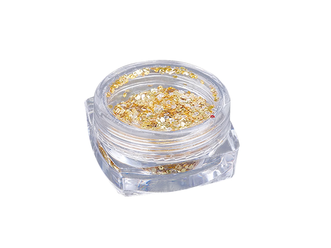 Decoração De Unhas Com Glitter E Lantejoulas Para Manicure Tinfoil (dourado+prata)