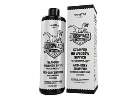 Professional Gray Hair Darkening Shampoo For Men, 200ml Advanced Dark Tones Blend Venita