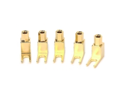 Adaptador de Plugue Banana Tipo Y para Cabos Áudio Alta Fidelidade, 2 Unidades AQUAFORGE