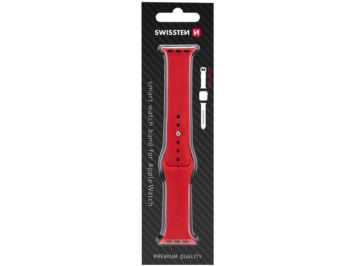Bracelete Apple Watch 42/44 mm SWISSTEN (Vermelho)