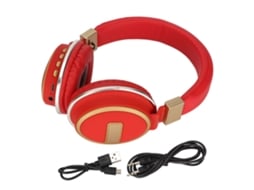 Fones de ouvido Bluetooth com suporte para cabeça EOOCOO, dobráveis, com slot para cartão