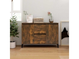 Vidaxl Aparador 102x35x70 Cm Madeira Processada Cor Carvalho Fumado