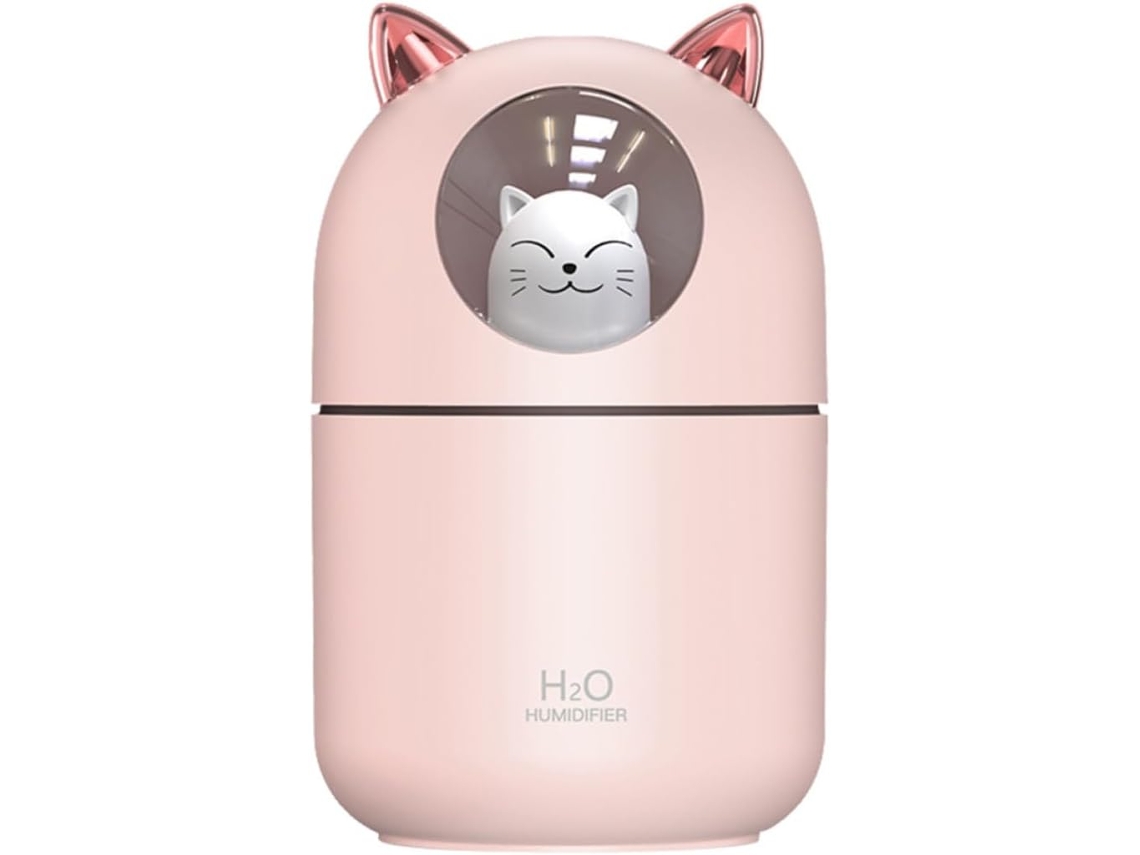 Umidificador Portátil Pequeno De 300ml Com Usb Para Carro E Casa. Leve, Plástico