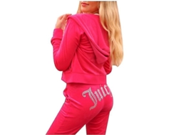 Fasst Conjunto de chándal para mulher, 2 peças, moletom com capuz e calças de esporte, tecido de veludo | S/MARCA