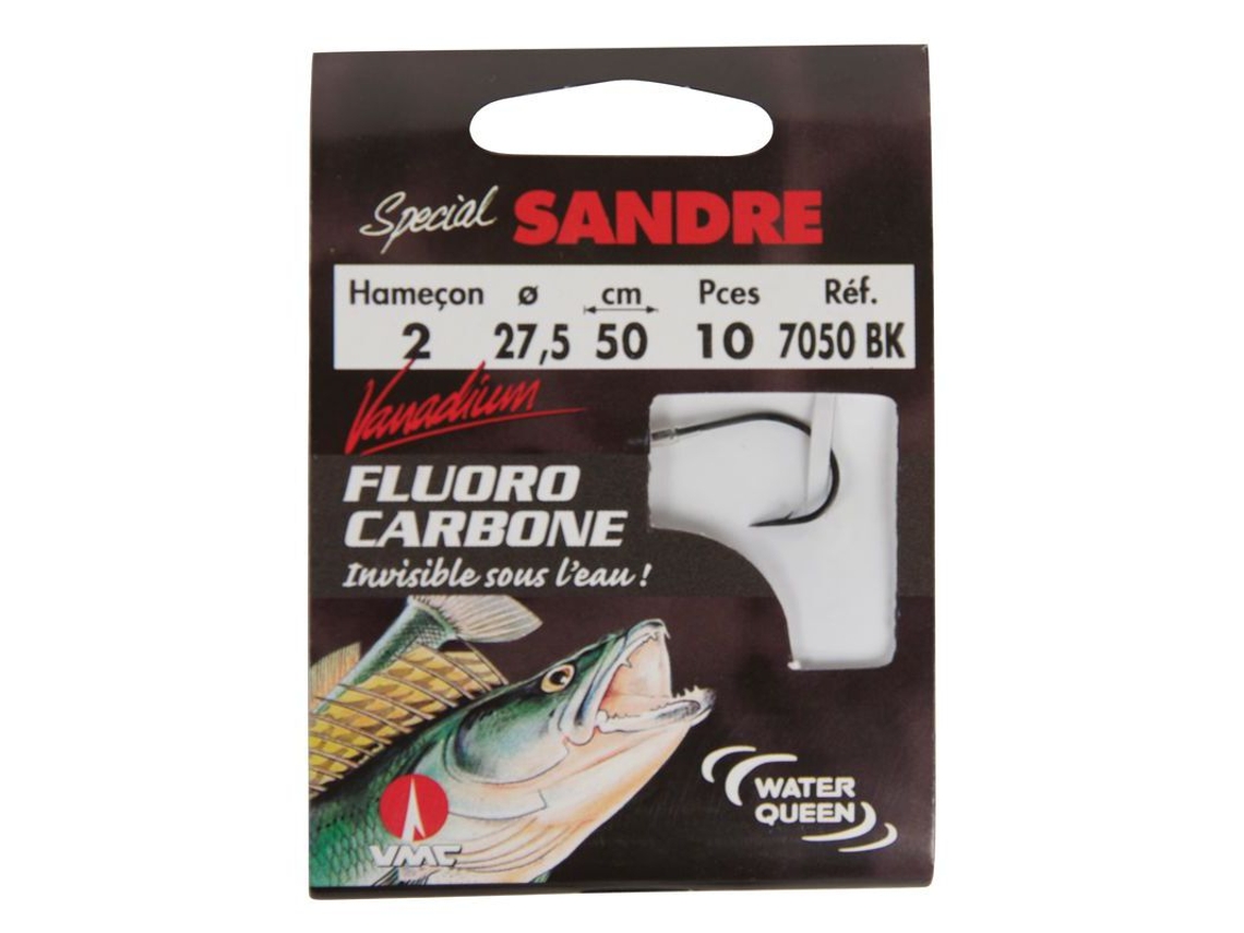 Gancho WATERQUEEN Fluoro.Sandre 7050Bk 50Cm
