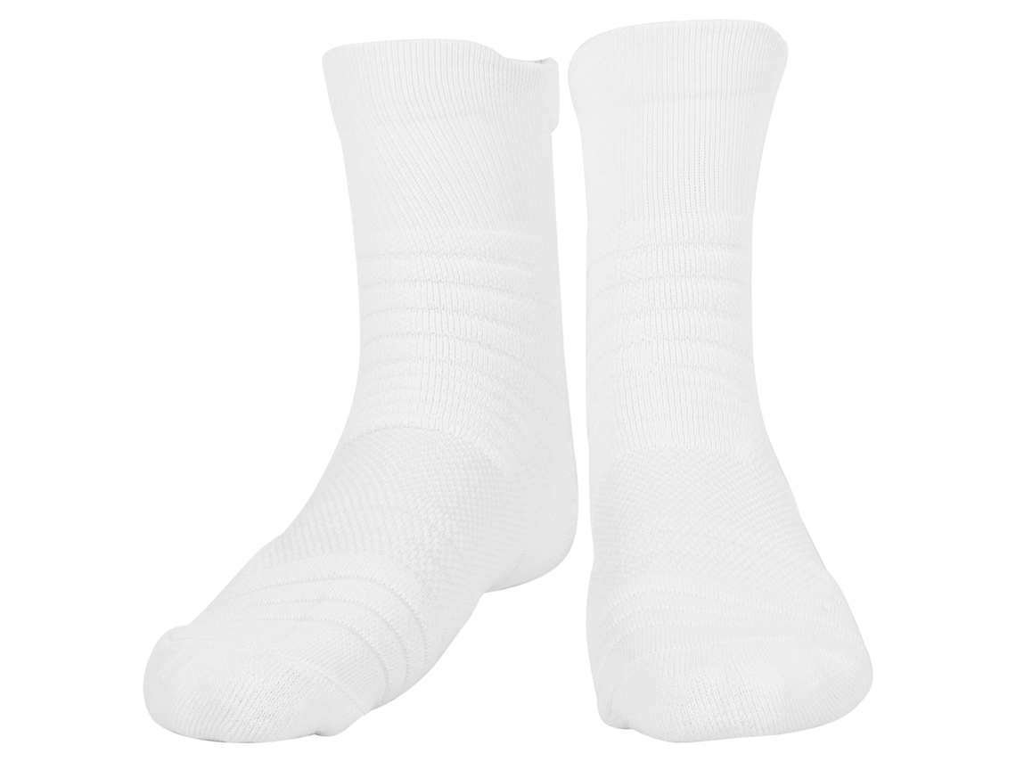 calcetines deportivos de baloncesto para hombre con suela de toalla gruesa media tubo transpirable y absorbente sudor blanco | S/MARCA
