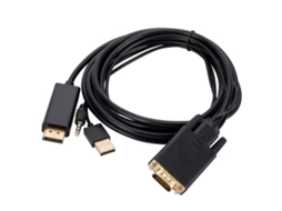 Cabo VGA para DisplayPort de 1,8 m com portas VGA para monitores Slowmoose DP
