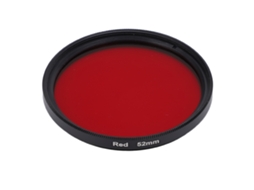 Filtro De Lente Rojo Completo Para Cámara De Cristal Óptico Con Rosca
