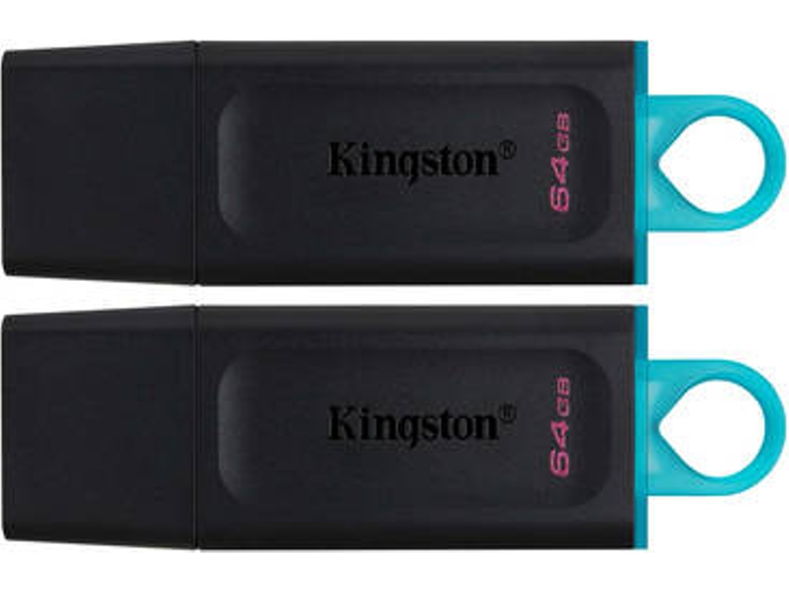 Pen USB KINGSTON DataTraveler Exodia 2x (Outlet Caixa Aberta - 64 GB - USB 3.2 - Preto)