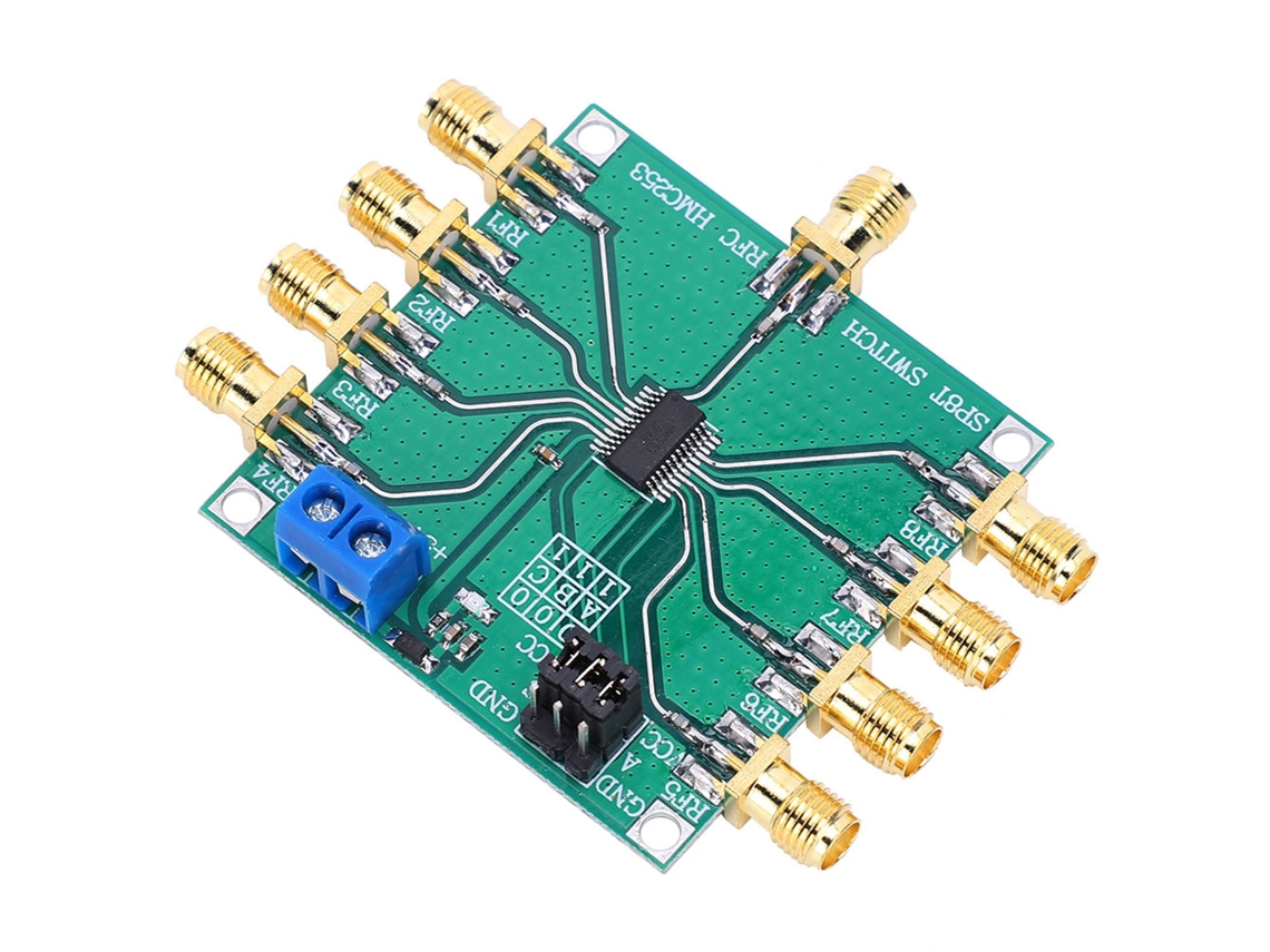 Laxiscreed Interruptor Rf De 8 Posições Para Uma Só Linha, Dc A 2,5 Ghz, Sem Reflexo