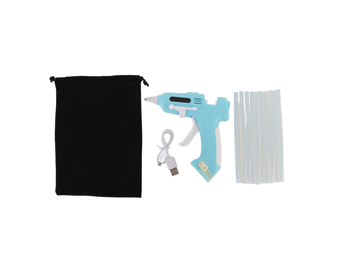 Aetheria kit de Cola Quente Elétrica Sem Fio com 10 Bastões 7mm Alta Adesão para Casa e Manualidades Verde