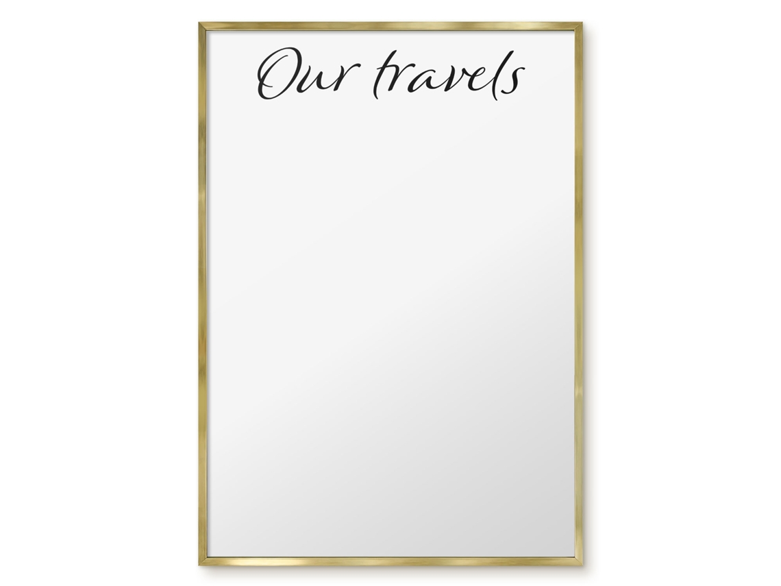 Magnetic Board Our Travels For The Living Room Espelharte (70x100 Cm)