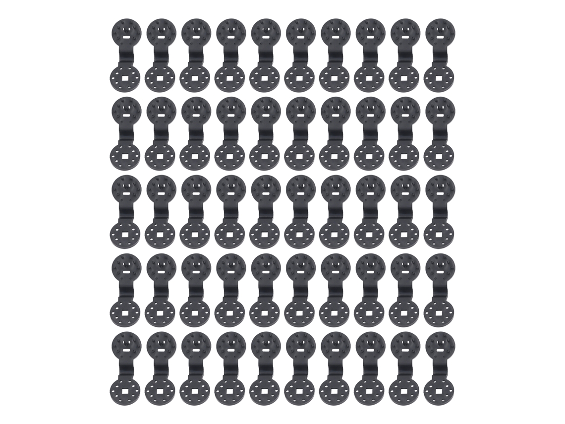 50 Prendedores de Tela de Sombra Plásticos Anti pássaro de Pressão Redondo para Estufa Jardim
