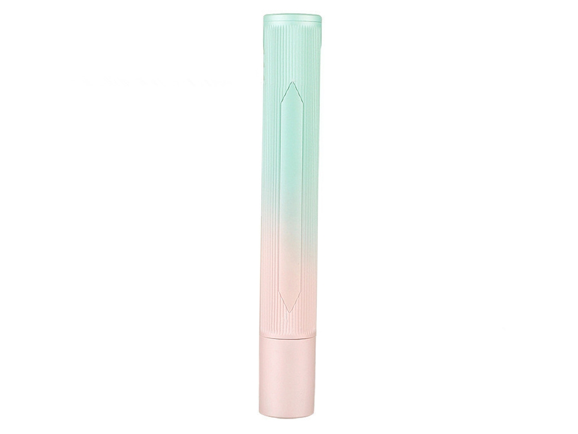 2026-pincel Planchador De Cabelo Com 3 Níveis De Temperatura, Pente Para Seco E Úmido, Cor Degradê Rosa Verde