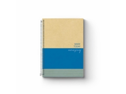 Caderno Espiral FIRMO UpCycling (Pautado - 80 Folhas - A4 - Azul)