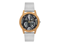 Reloj De Pareja Unisex De Cuarzo Con Correa De Silicona Y Esfera Redonda (plateado)