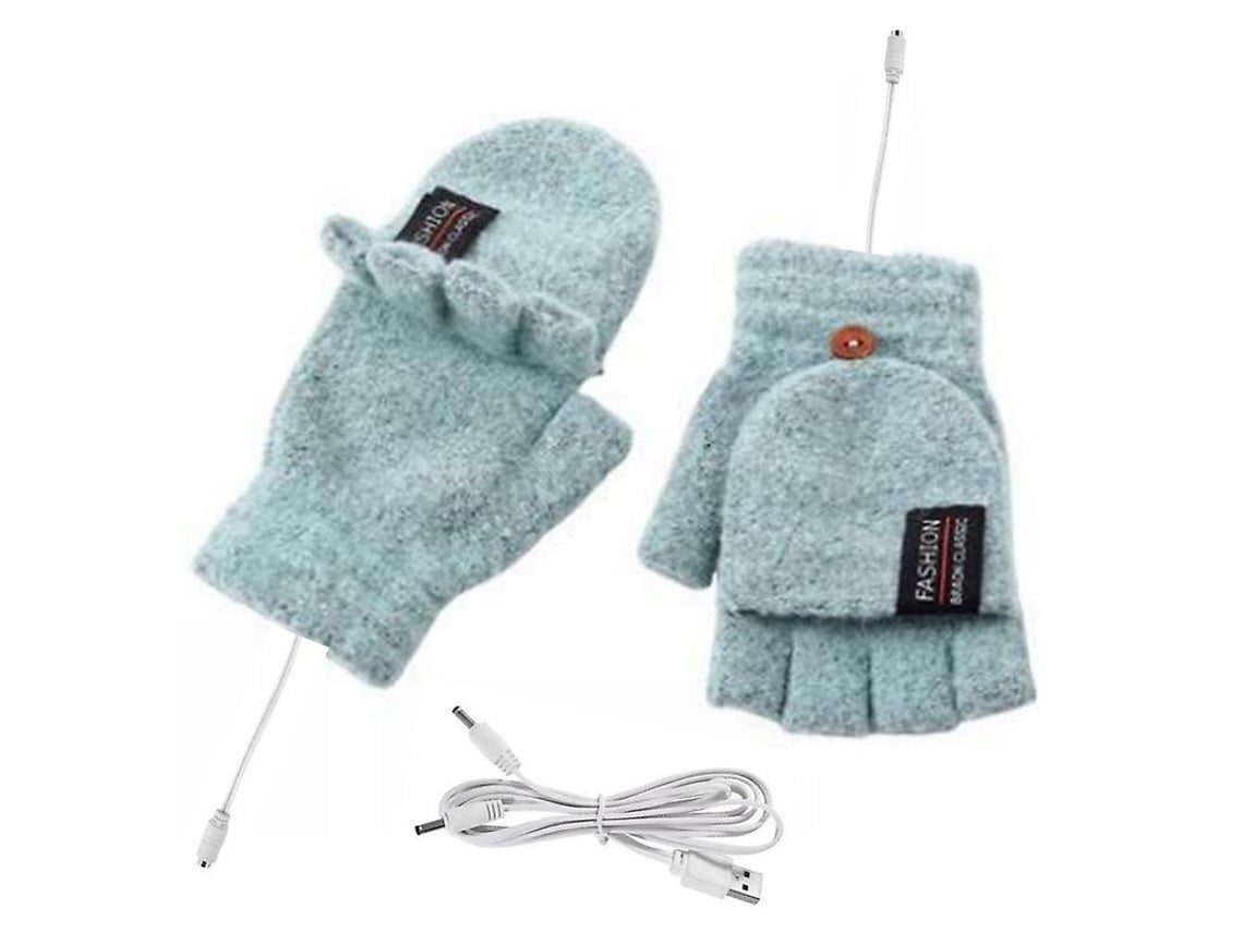 2026 guantes Eléctricos de Calefacción Usb para Invierno Con Mitones de Media Y Entera Dedo Hechos de Acrílico