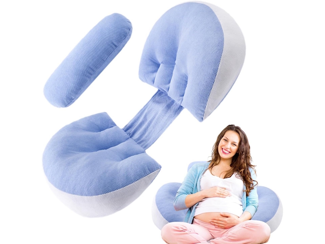 Almofada de Maternidade Gravidez em Forma U, Amamentação Ergonômica, Corpo Inteiro para Quem Dorme CHABERLU