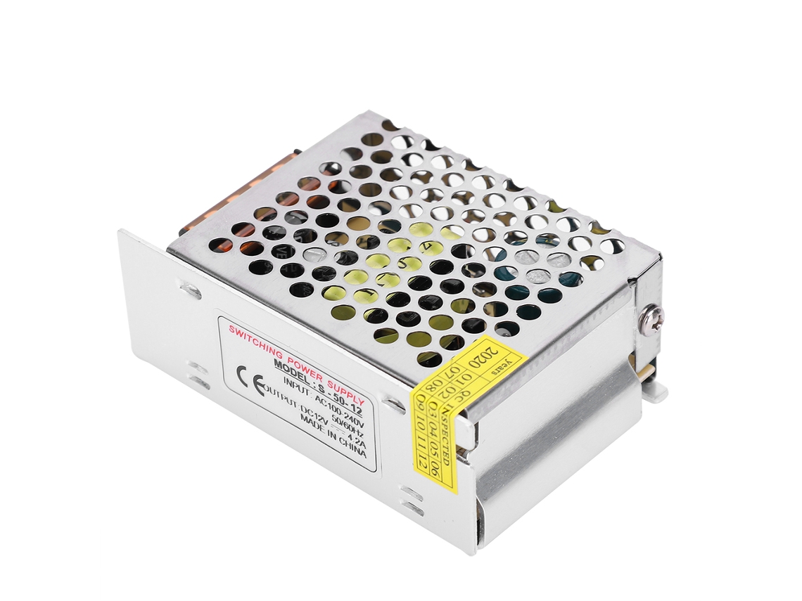 Adaptador de Fonte de Energia Switch Dc12v 4.2a 50w para Led Barra Luz Impressora 3d S/MARCA