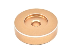Adaptador Fgao 45 Rpm Alumínio Adaptador Para Disco De Vinil De 7 Polegadas Com Domo Dourado Hengjian