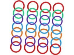 Conjunto De 100 Argolas De Plástico Para Encadernação, Com Diâmetro Interno Adequado Para Livros E C Gokoco