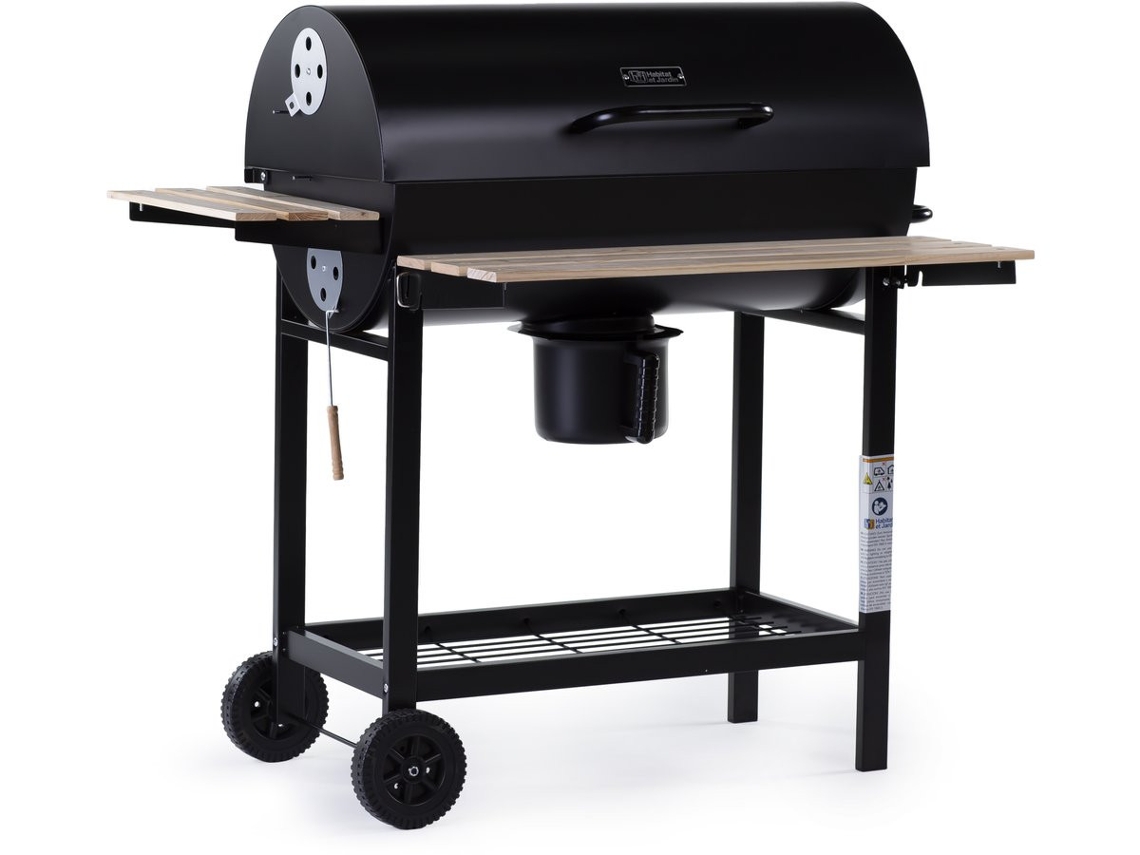Barbecue HABITAT ET JARDIN King (Preto - Aço - 95x63x105 cm)