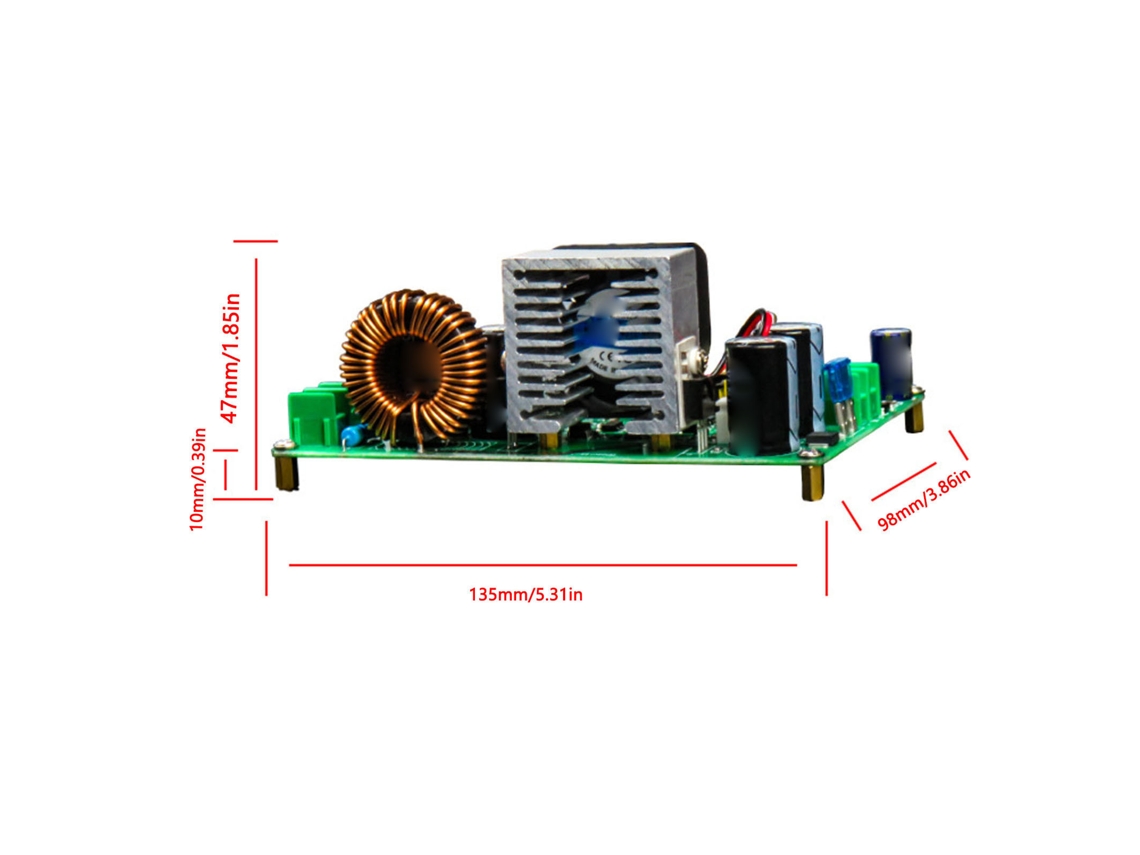 Laxiscreed Módulo Step-down De Tensão 10-100v Com Tela Digital, Ideal Para Ajuste De Voltagem Accurate