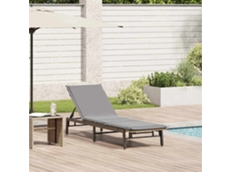 Vidaxl Espreguiçadeira Com Almofada Em Rattan Sintético Bege