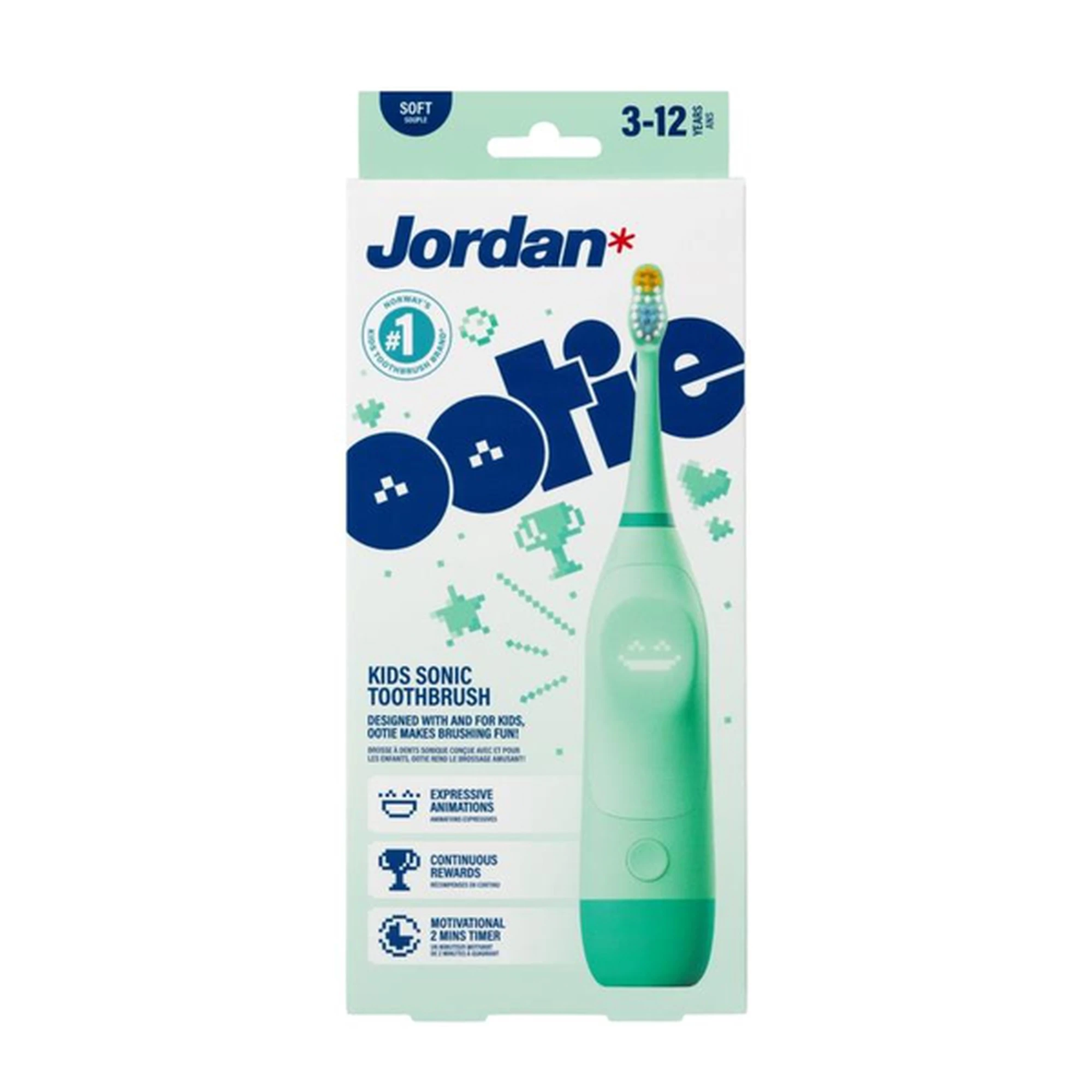 Ottie Kids Sonic Toothbrush Soft 3-12a