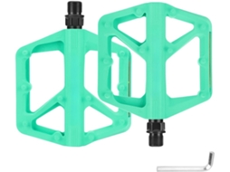 Pedais de bicicleta em nylon, plataforma longa antiderrapante com