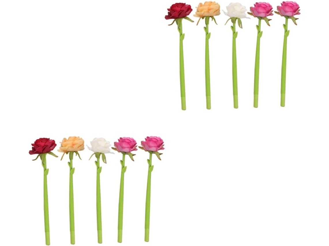 Conjunto De 10 Canetas Esferográficas Operitacx Com Design Flores