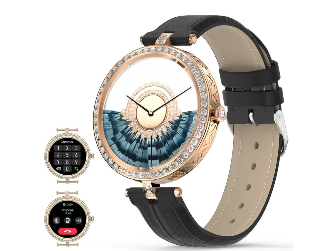 Smartwatch Feminino Bluetooth Chamada Ios/Android Preto YEMAESRE