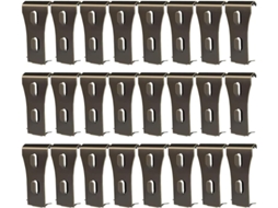 Conjunto De 24 Clips Para Parede Tijolos, Ganchos Aço Fixação Suportes