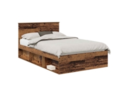 Estrutura da Cama com Cabeceira Madeira Antiga 120x190 cm MAISON EXCLUSIVE
